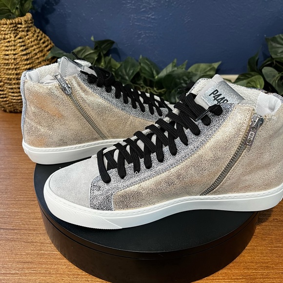 REDUCED!! NIB P448 Women’s Sneakers Size 39 US 8-1/2 to 9. Hi Top Starbs - Picture 3 of 9